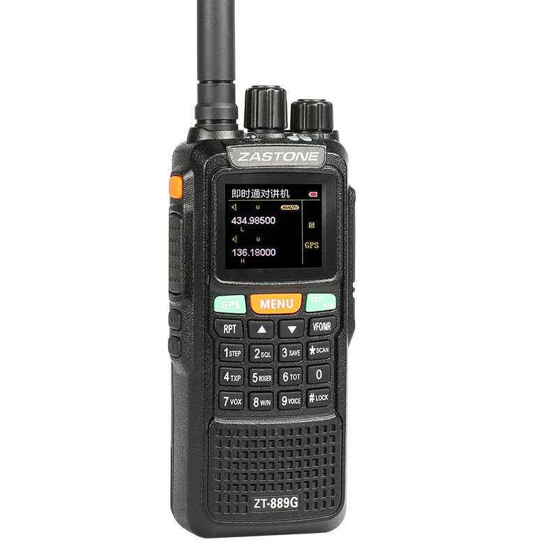 Zastone ZT889G спутниковый местоположение в режиме реального 10 ватт иди и болтай Walkie Talkie “иди и большой ЖК-дисплей с функцией GPS
