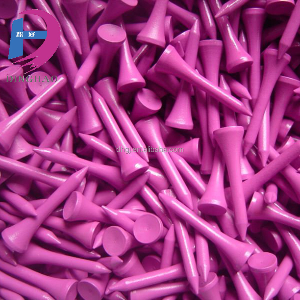 High Quality 5.4cm colored Natural Cheap Wood Golf Tee