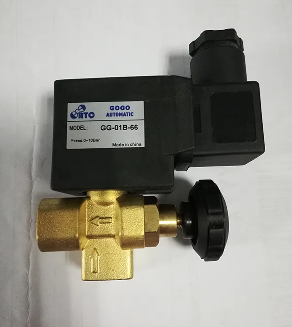 2/2 way NC steam valve with flow adjust high temperature solenoid valve