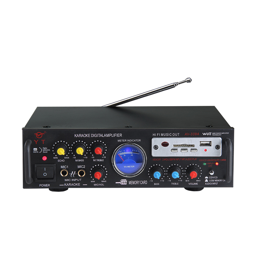 Горячая Распродажа домашний цифровой усилитель для караоке с USB/SD/FM/ECHO/MIC