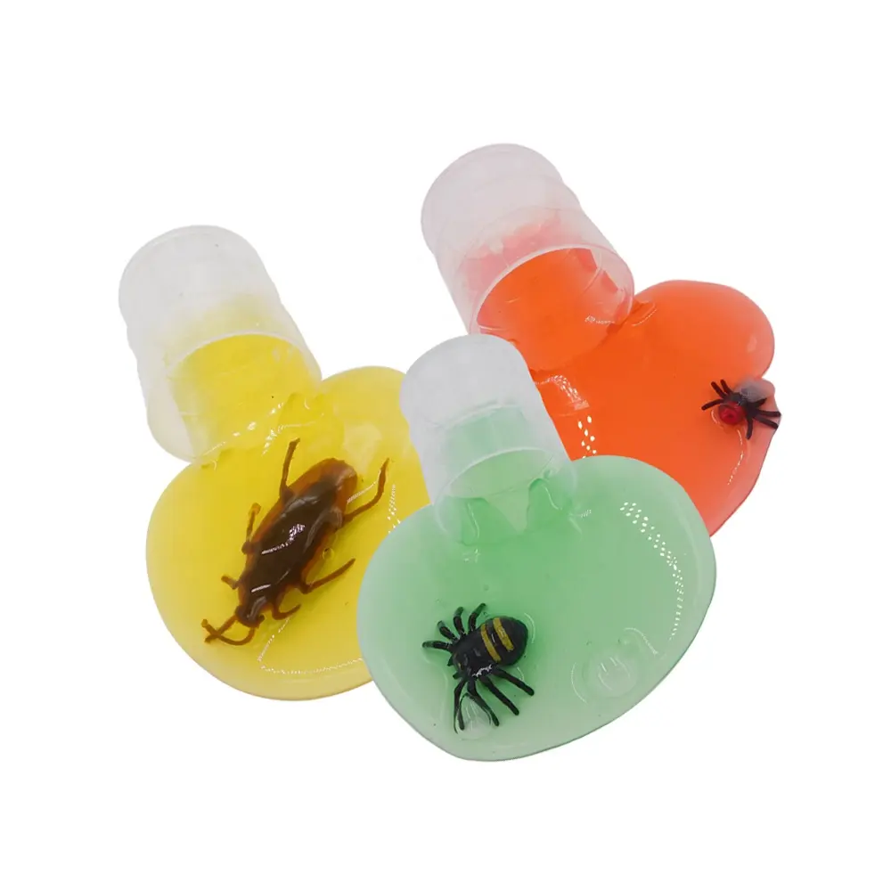 Crystal Clear Crazy Insect Magic Color Oil Slime Barrel Toy For Kids