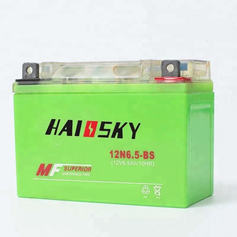 Haissky 12N6.5-BS 12v 6.5ah mf Электрический мотоцикл аккумуляторная батарея для зарядки Ноута и сотового телефона kawasaki z750