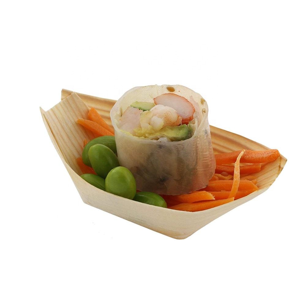 Food Grade Wooden Sushi Boat