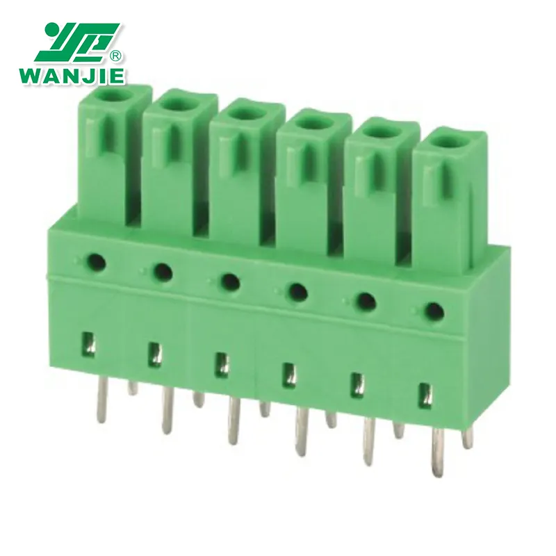 Wanjie 3.5mm 3.81mm plug-in terminal block connector WJ15EDGB-3.5/3.81