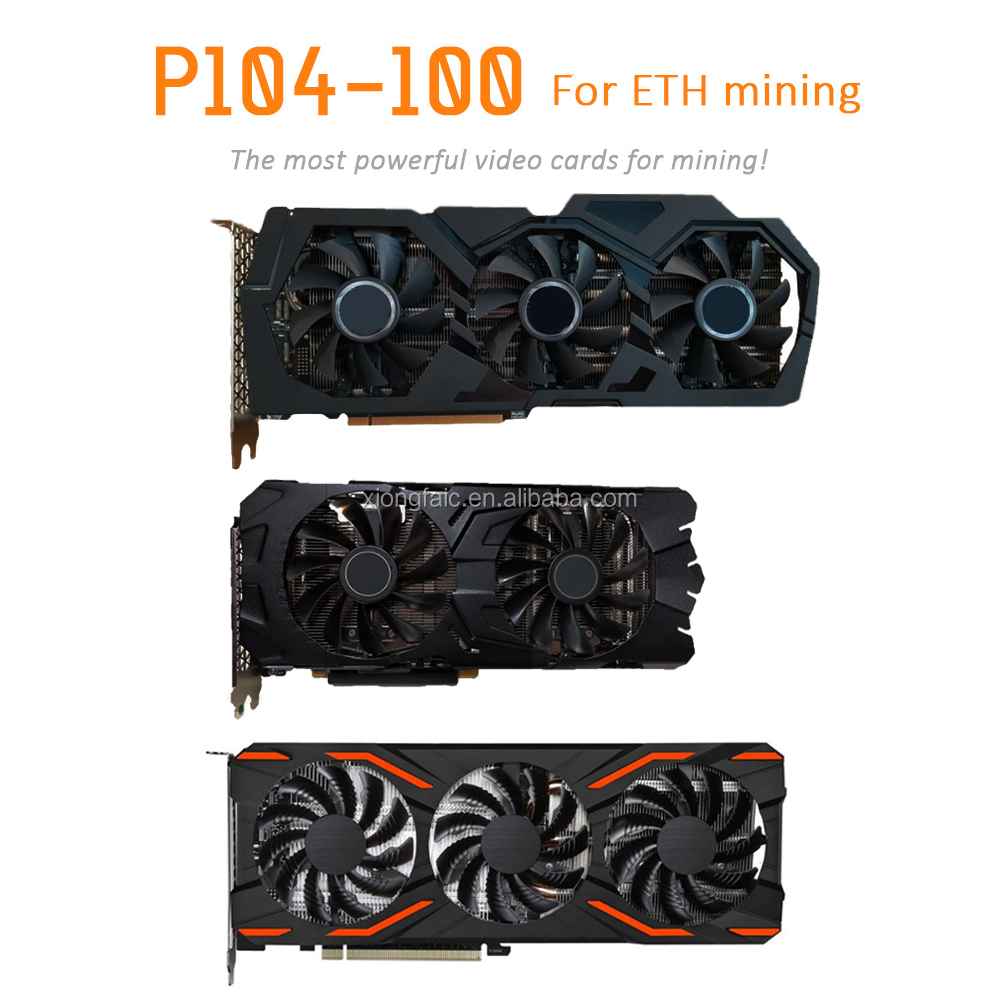 Многобрендовый Майнинг GPU P104-100 4G майнинговая карта для BTC Биткоин без видеоинтерфейса