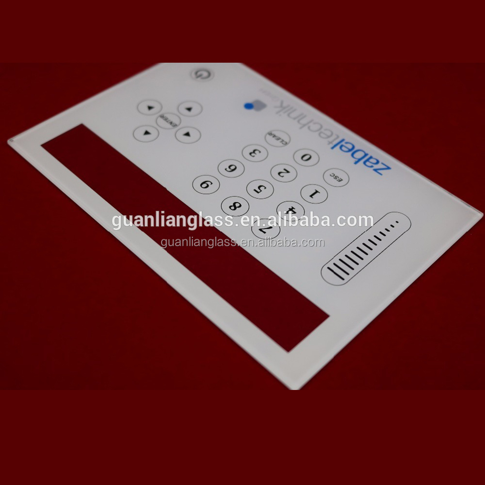 Anti-scratched front frame electrical touch switch crystal decorative glass panel