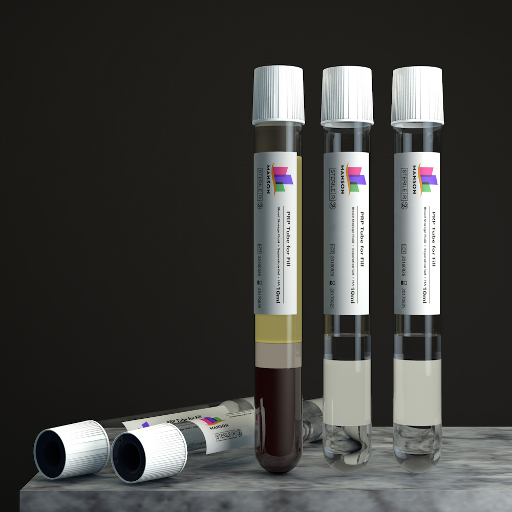 MANSON Pyrogen Free HA Aesthetic PRP Tube with HA Hyaluronic Acid