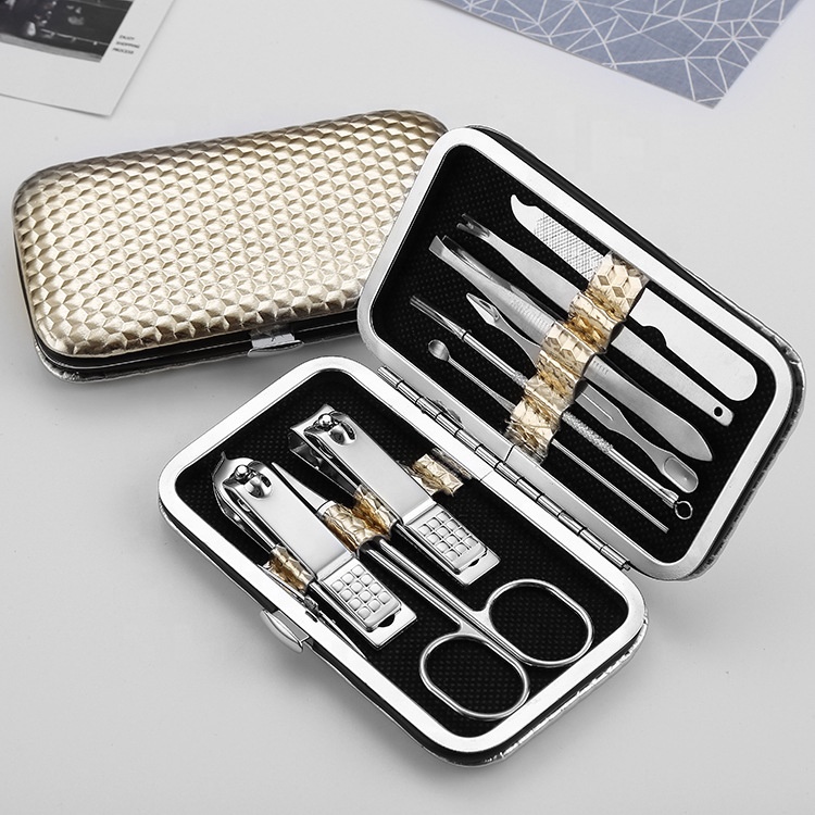 Melason мужские 7 шт. дешевые профессиональные Nail Clipper Педикюр Маникюр комплект наборы для ухода за кожей профессиональный карман ножи ногтей пинцет