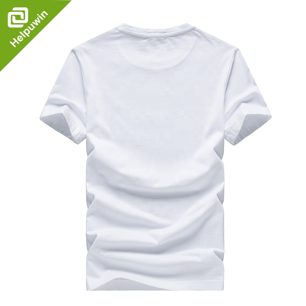 Custom logo print 100% organic cotton t shirt men blank t-shirt 200gsm fabric for casual wear