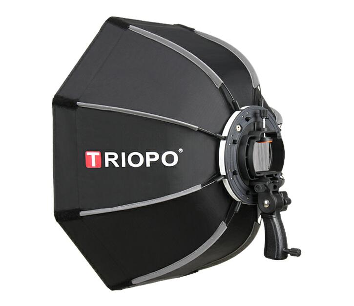 Портативный восьмиугольный софтбокс Triopo 55 см с кронштейном для вспышки софтбокс для вспышки speedlite