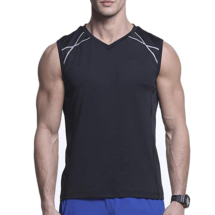 OEM Service Quick Dry Tank Top Moisture-Wicking Fitness Shirt Sleeveless Shirts Men