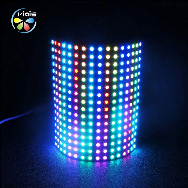 WS2812B SMD5050 гибкая полноцветная светодиодная матричная панель дисплея 16*16