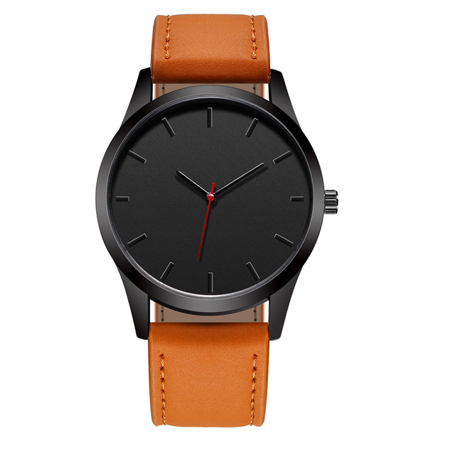 Reloj 2018 дешевые наручные часы с ремешком из натуральной кожи с разными цветами на выбор, модные мужские наручные часы