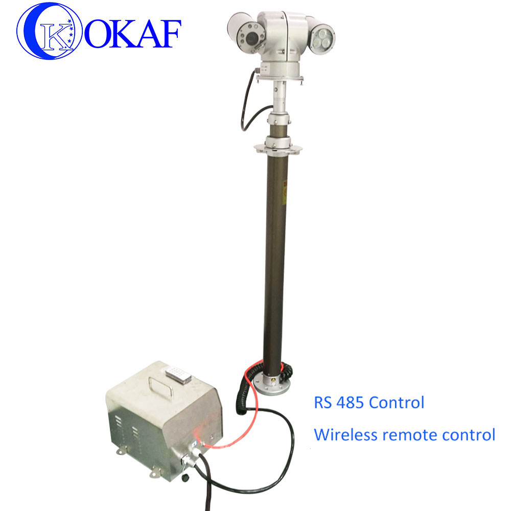 Okaf Car Roof Telescopic Mast High Bright Telescopic Light Tower Vehicle-roof-mounted Mast