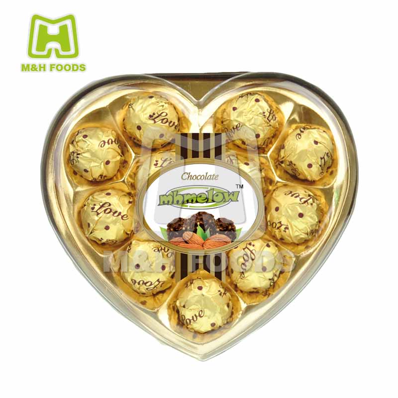 Вкусные 12 шт конфеты с сердечками с покрытием арахис конфеты