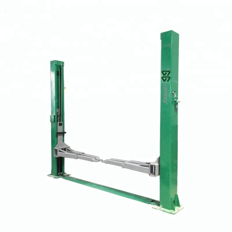 Plate Floor Two Post Auto Hoist Hydraulic Car Lift with 4 ton capacity