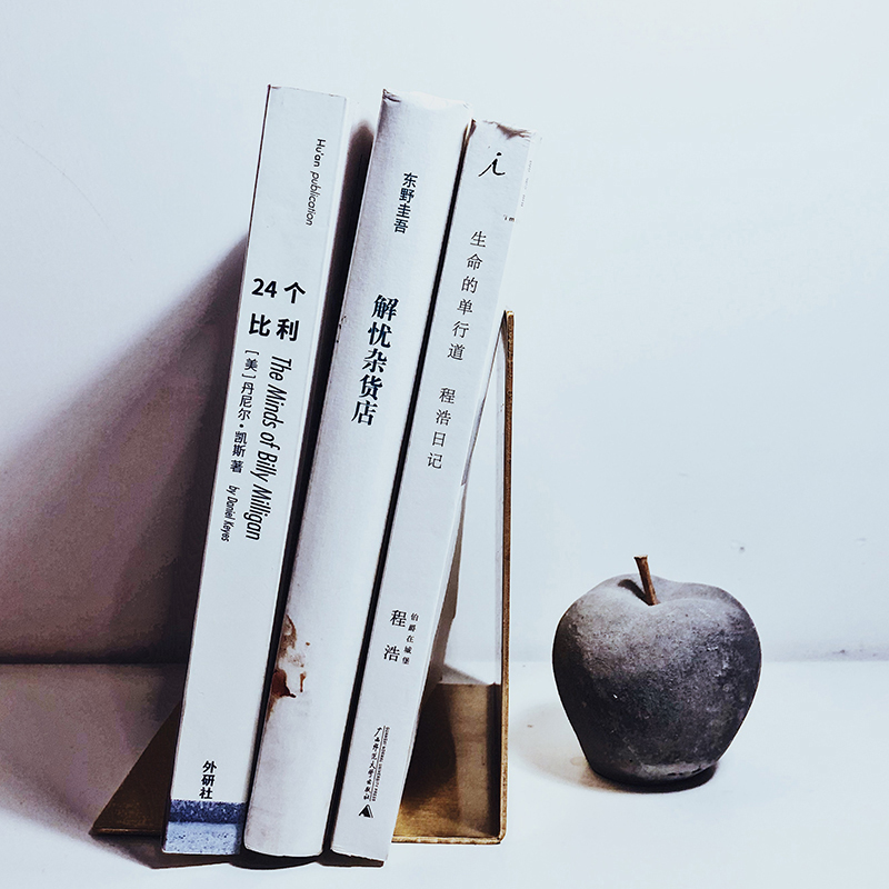 Right-Angle Brass Metal Bookend Home Decoration Adjustable Book Stand