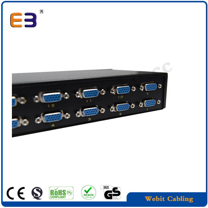 4 порта/8 портов/16 портов VGA по IP KVM переключатель данных удаленный KVM доступ и контроль