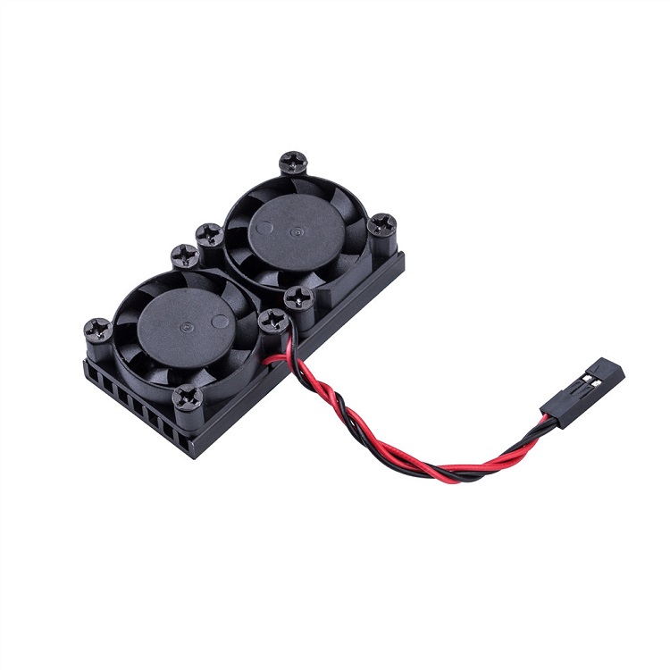 Двойной вентилятор охлаждения Raspberry Pi 3 B Plus модель кулер медный радиатор двойные вентиляторы корпус raspberry pi чехол кулер peel