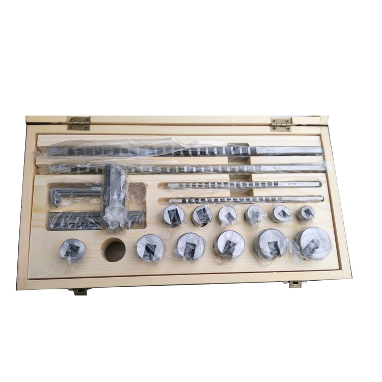 Hss metric/inch broach set keyway broach set with bushing &shim