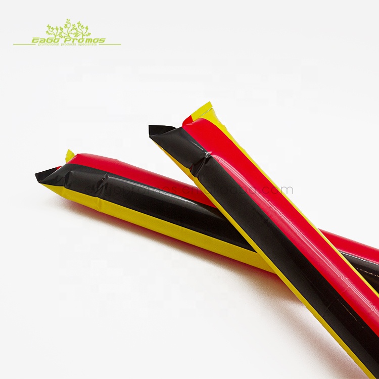 Горячая Распродажа надувной свет вверх CMYK печать PE Cheering Bang гром надувной шар на палочке Noise Maker