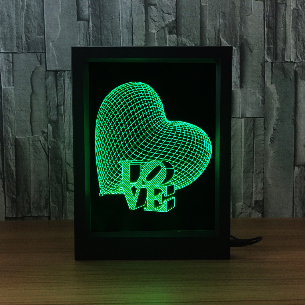 Zogift декоративные мини-светодиодные фонари 3D иллюзия лампы с кабелем USB