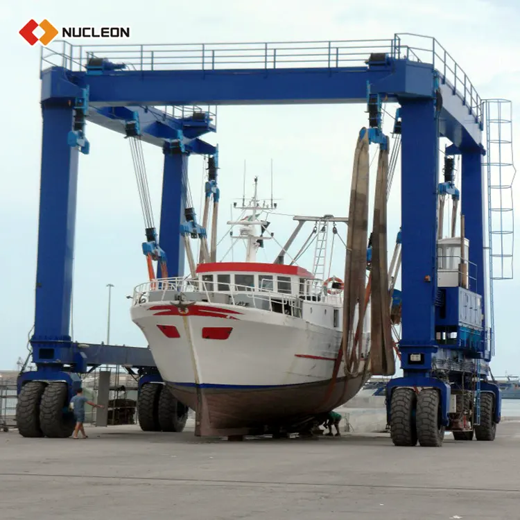 Marine Travelling Lift 600 Ton Yacht Gantry Crane