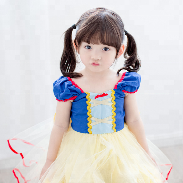 Wholesale Snow White Dress Skirt Stage Halloween children Performance Costume girls Cosplay costumes