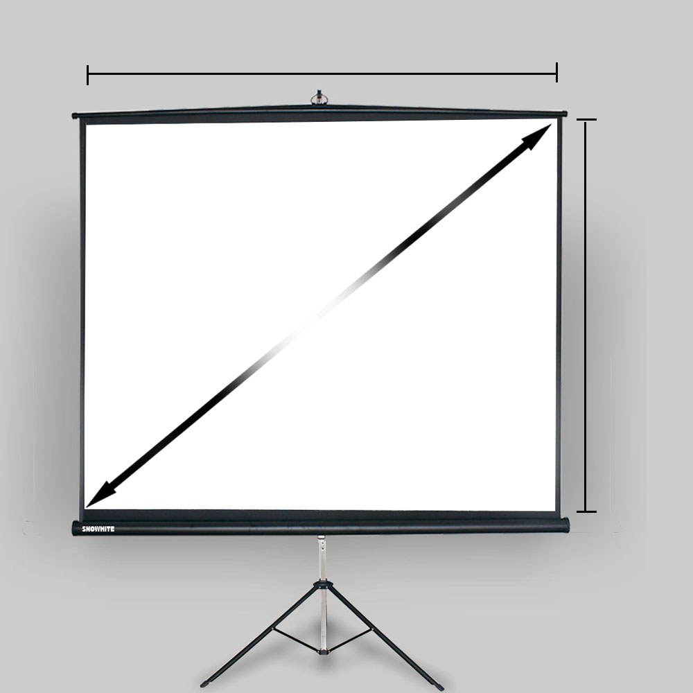 SNOWHITE 60 1:1 формат 3V060MTS штатив проектор экран роскошный 58 "x 58" область просмотра