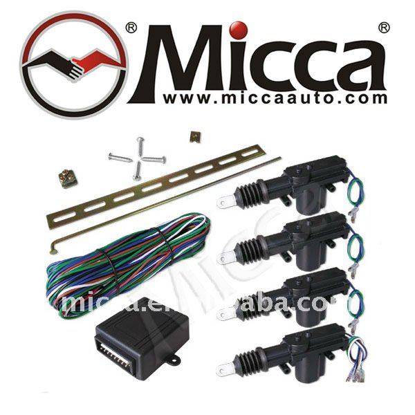 Cierre centralizado de 4 puertas, 1 solenoide де 5 кабели + 3 solenoides de 2 Кабели (DL800)