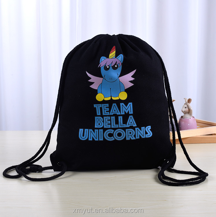 Эко-drawstring хлопка авоську/хлопок сумка