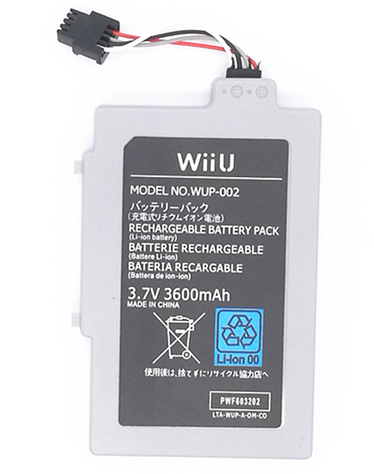В 3,7 мАч 3600 v аккумуляторная батарея для Wii U gamepad