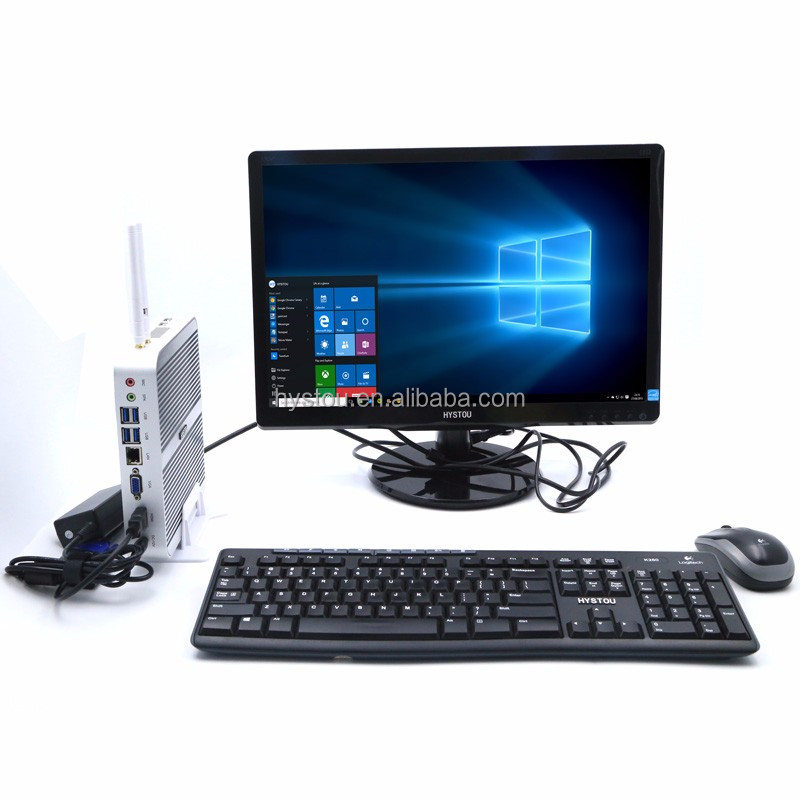 HYSTOU настольный мини ПК Core i5 мини настольный 256G SSD безвентиляторный ПК Barebone микро компьютерное оборудование с sd-картой