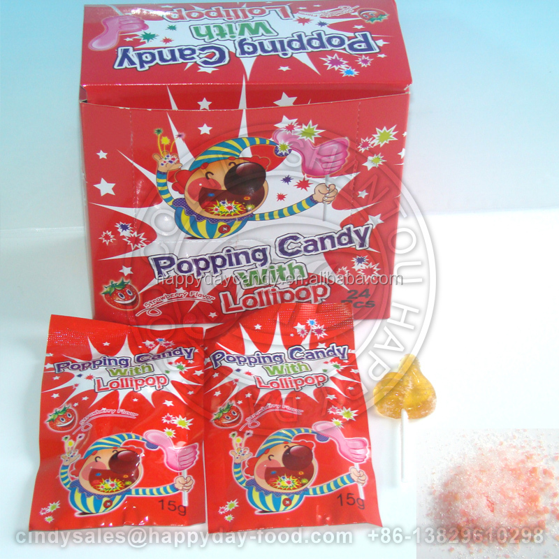 HAPPYDAY леденец с выскакиванием конфеты фруктовый аромат MULTI-COLORED