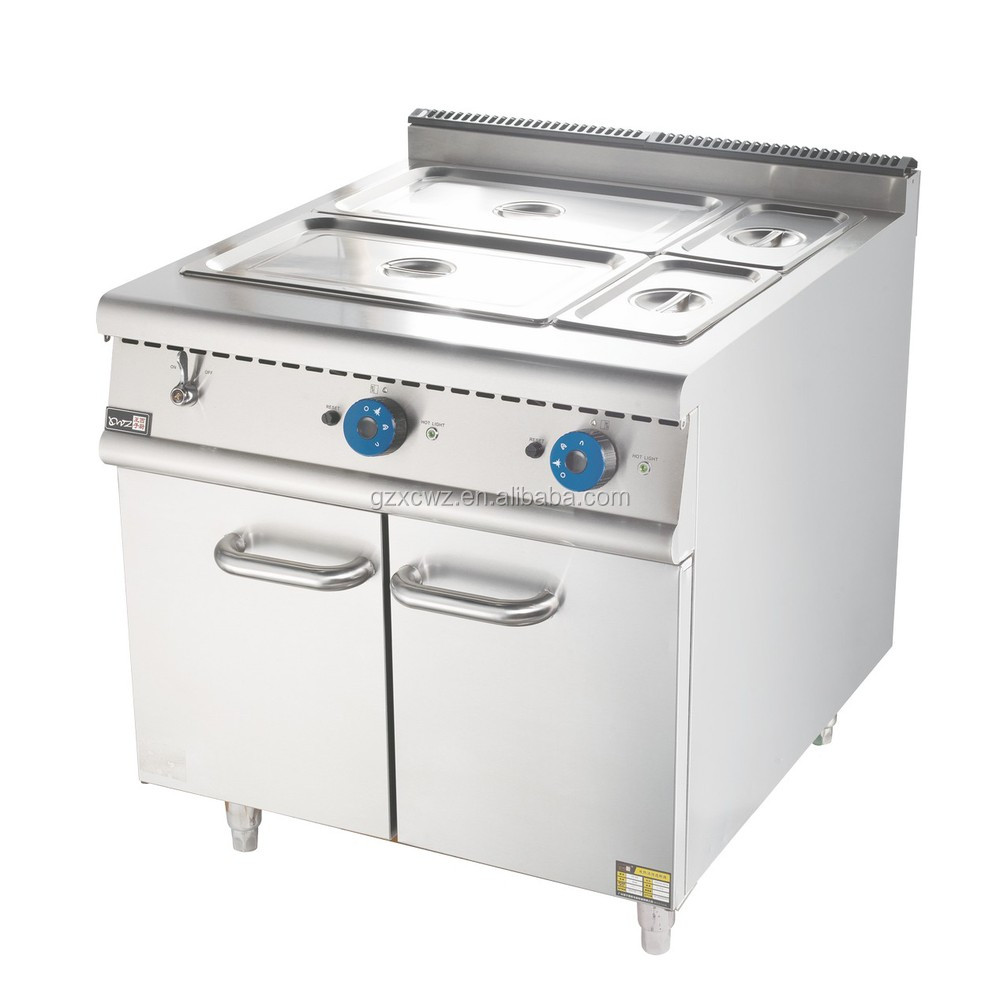 2016 NEW China hot sale Luxury Western Kitchen Equipment Gas Bain Marie with Cabinet