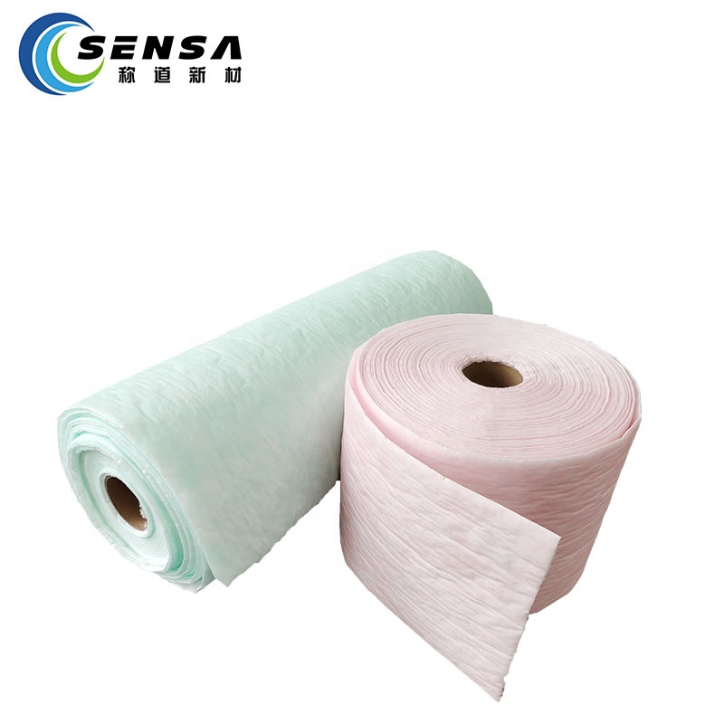 F5 F6 F7 F8 F9 Medium Efficiency Synthetic Fiber Pocket Bag Air Filter Cloth Roll Media