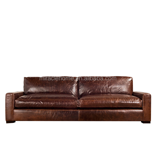 Французский стиль, классический кожаный диван maxwell для отеля chesterfield