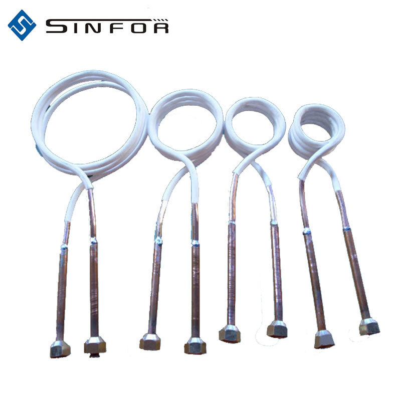 Electric induction copper coils for induction furnace and induction heating coil
