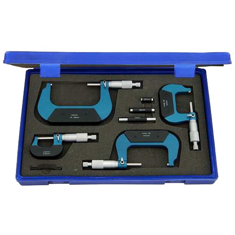 Наборы наружных микрометров ROKTOOLS 0-25 мм 25-50 мм 50-75 мм 75-100 мм