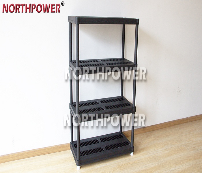 4-ярусный Выставочный Стенд heavy duty Пластиковые полки, 36X18 дюймов пластиковые полки черный