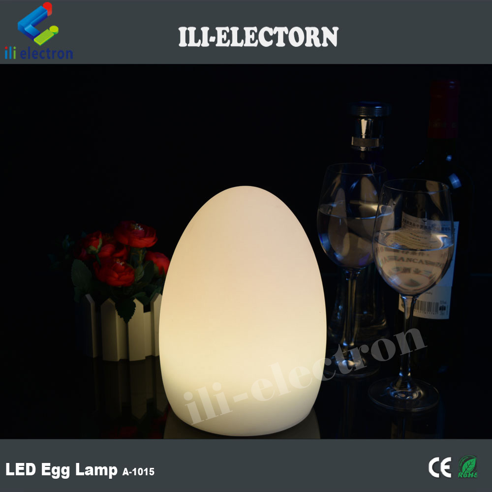 egg shape illuminated led table lamp