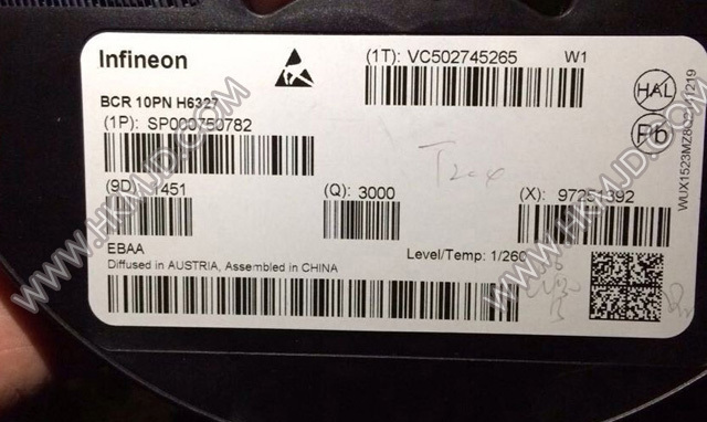 BCR10PN BCR10PNH6327 Переключающие транзисторы - на основе резисторов
