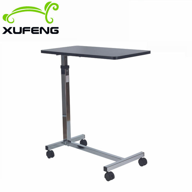 XF688c hospital bedside table overbed table with wheels