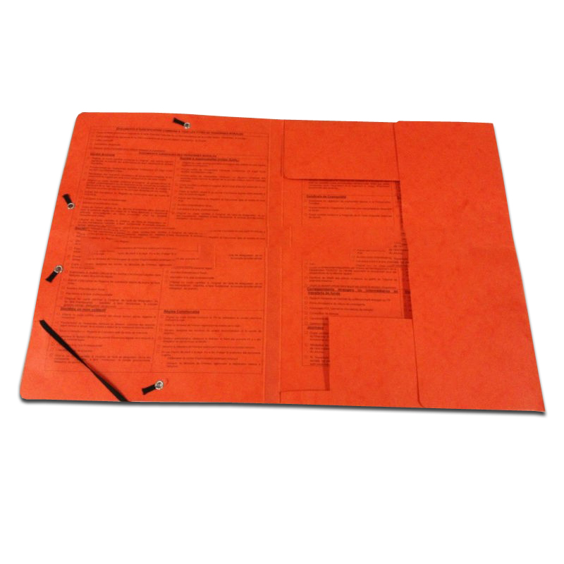 Elastic closure document folder