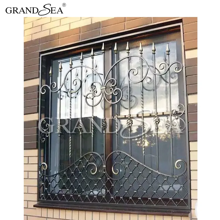 Different iron window grill color for window design