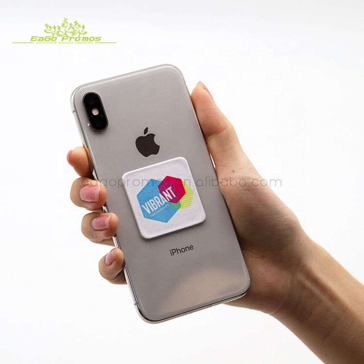 2019 Eagopromos самый популярный салфетка из микрофибры для очистки экрана мобильного телефона уборщик экрана стикер