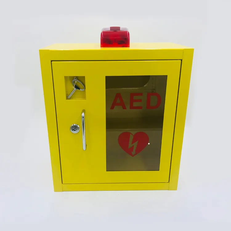Emergency First Aid AED Defibrillator Box With Strobe Light