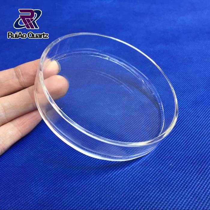 Customized clear quartz glass petri dish in various size