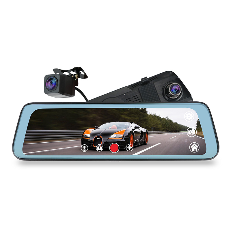 ADAS камера DVR для автомобиля, 9,66 "Android потоковый медиа-зеркало заднего вида Full HD 1080P Dash Cam Регистратор Видео регистратор DVR