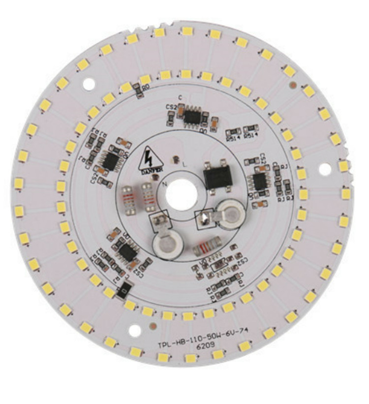 Горячая Распродажа PF0.9 4KV Surge 2,0 толщина 50W 100W 200W UFO Highbay AC Светодиодный модуль DOB